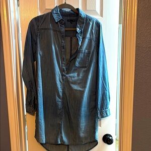 Blue Denim Shirt Dress